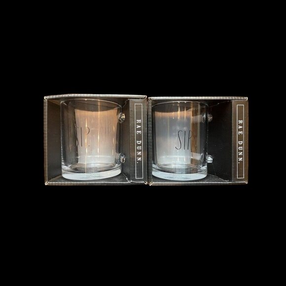 Rae Dunn by Enchante Mug Wine Glass Clear Shot Shooters Lot Of 14 New In Box - Picture 3 of 5